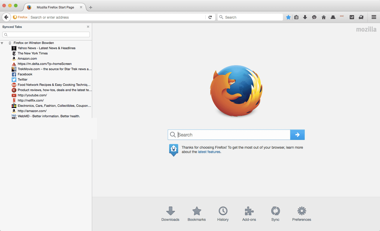 updates for firefox for mac